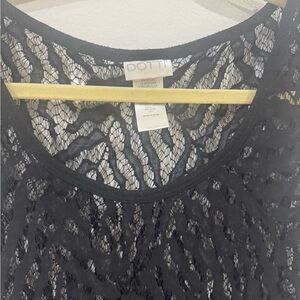 Dotti Black Lace Top